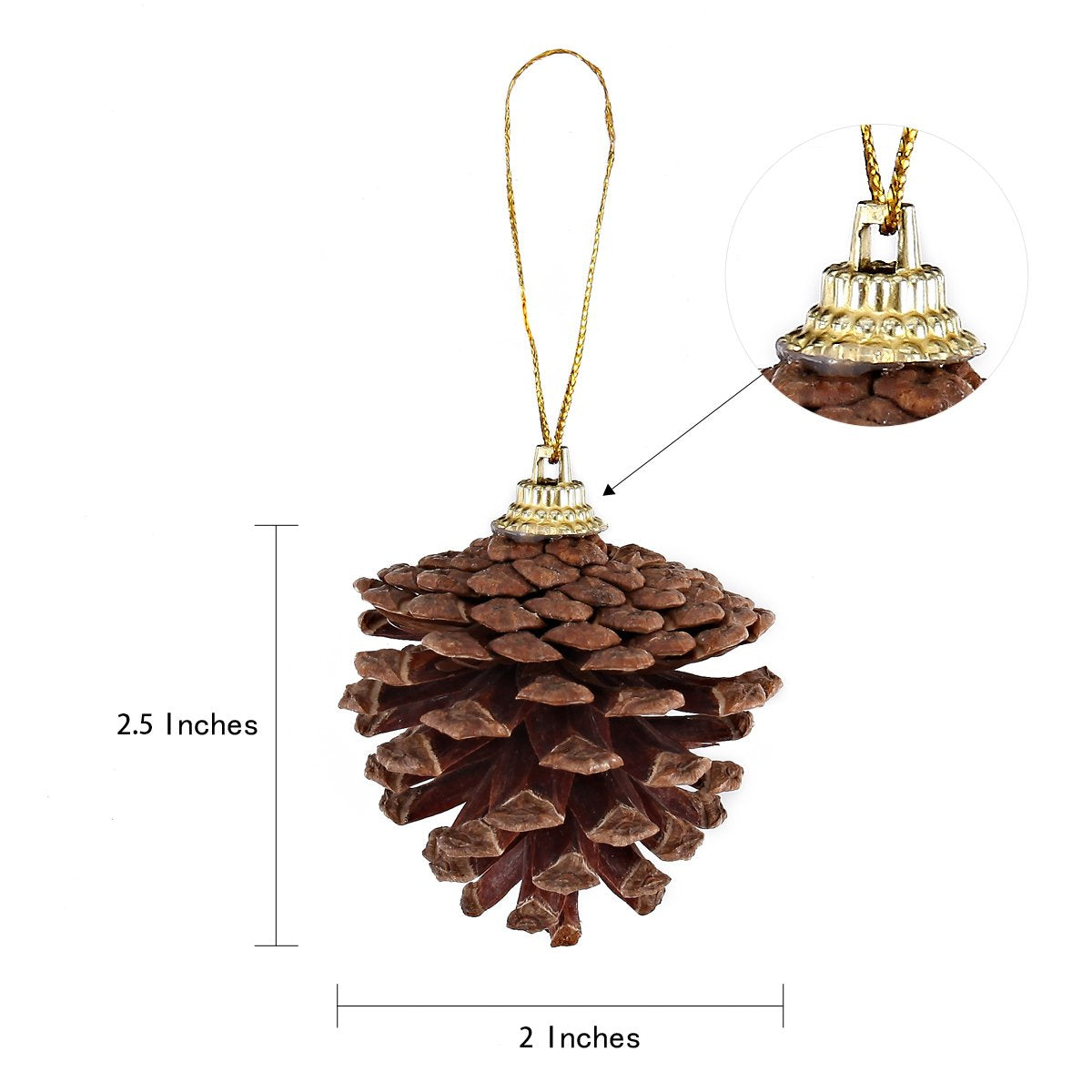 Pextian pextian 108 pcs artificial pine cone ornaments for crafts